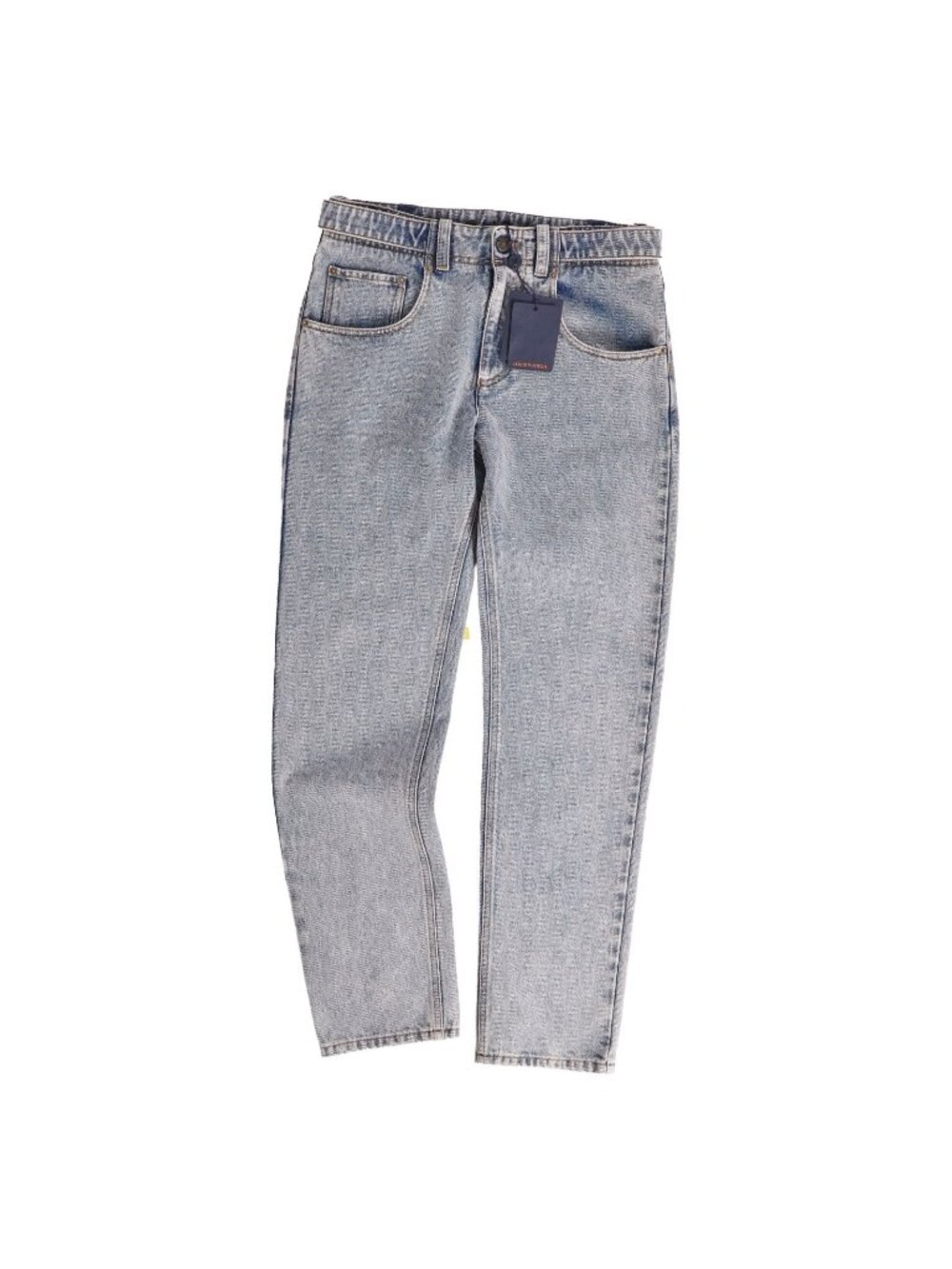 Louis Vuitton Pants Denim Wash Cotton Indigo Blue 38